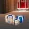 White & Blue Lighted Hanukkah Gift Box Decoration Set